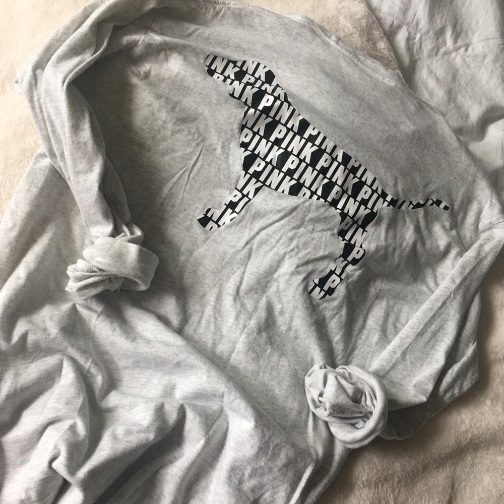 PINK | Long Sleeve Campus Tee